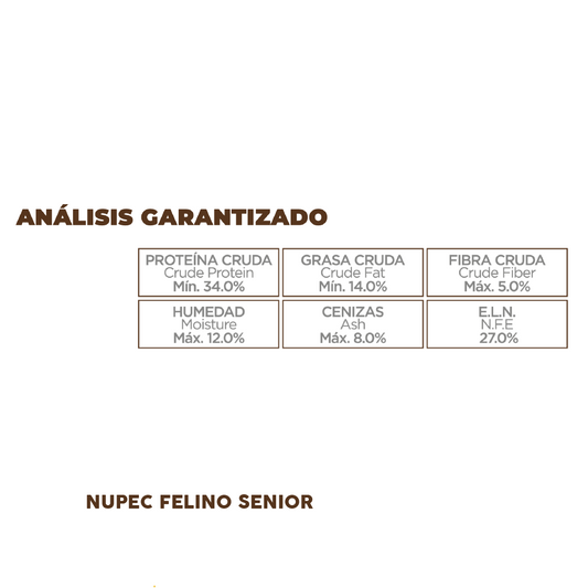 Alimento Felino Senior (Gato) | NUPEC