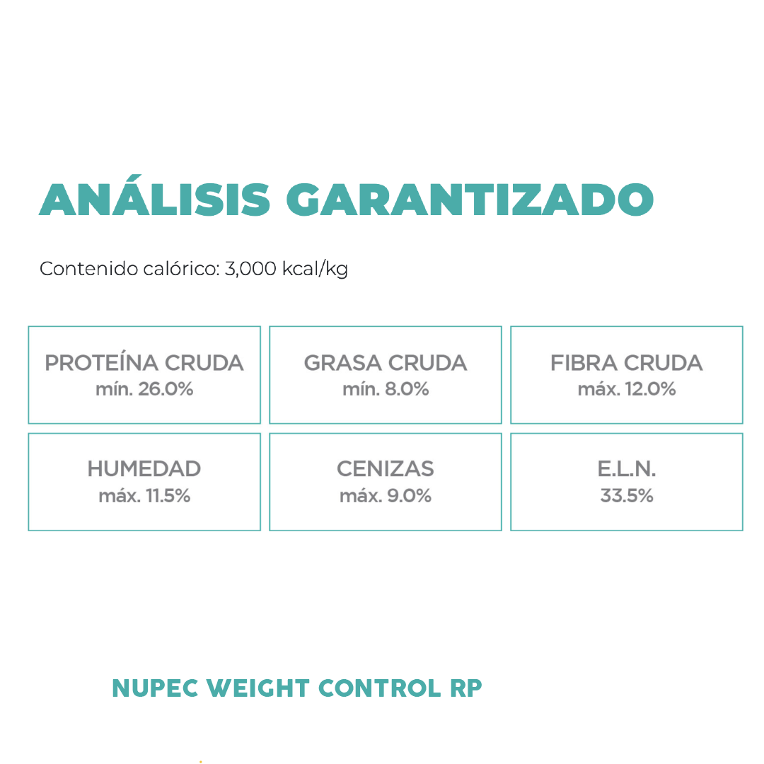 Alimento Weight Control Raza Pequeña (Perro) | NUPEC